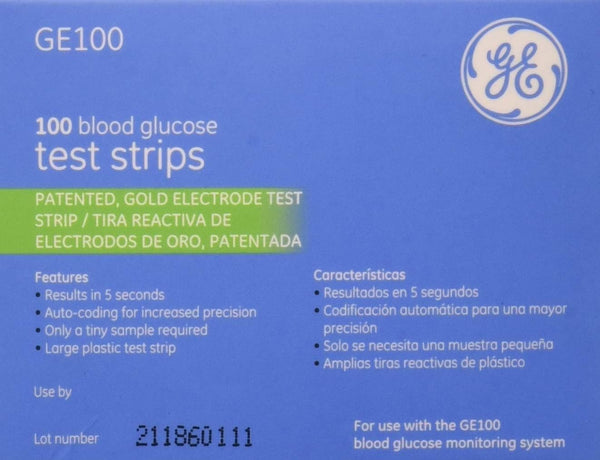 Ga/Bionime GE100 Diabetic Test Strips, 100 Count