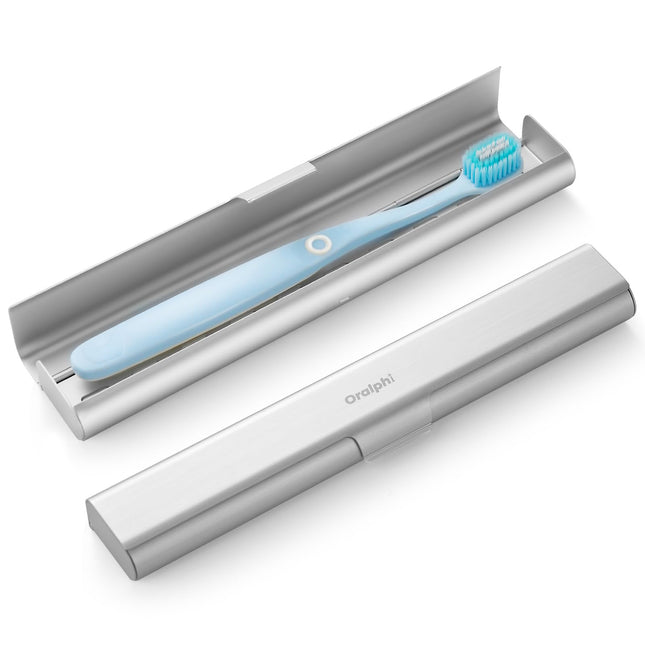 Aluminum Toothbrush Travel Case, Portable Travel Toothbrush Holder, Durable Manual Toothbrush Box Container for Travelin