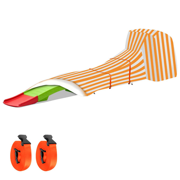 Kids Roller Coaster Cover, Orange, Waterproof, Oxford Cloth, Drawstring & Buckle, 110"L X 27"W X 28"H