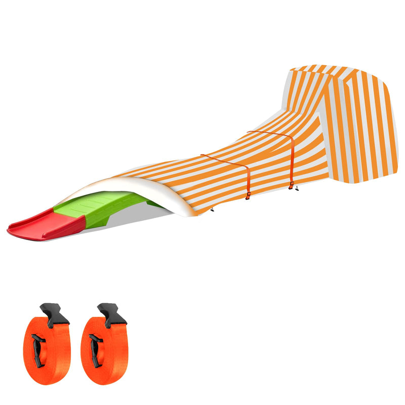 Kids Roller Coaster Cover, Orange, Waterproof, Oxford Cloth, Drawstring & Buckle, 110"L X 27"W X 28"H