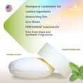 Spiraleaf Shampoo Bar & Conditioner Bar Set, PEPPERMINT Pure Essential Oils, Light Scent, Limited Ingredients, Concentrated Formula, Made USA,