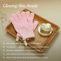 Bare Botanics 4 Pack Exfoliating Gloves for Shower (Lavender) - 100% Nylon Fibers - Exfoliating Bath Gloves - Shower Scrubber & Dead Skin Remover
