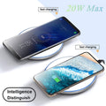 20W Fast Wireless Charger Pad,Wireless Phone Charging Station Compatible with Iphone 16/15/14/13/12/11/Se/X/Airpods,Fast Charge for Samsung Galaxy