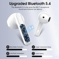 Wireless Earbuds, Bluetooth 5.4 Headphones in Ear Buds, Hifi Stereo Wireless Earphones with 4 ENC Noise Cancelling Mics, 40H Headphones with IP7