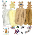 Moru Fur Pipe Cleaner Craft Kit , Soft, Thick, Long Teddy Fur-Wrapped Stem Wire for DIY Art & Craft. with Decorative Accessories