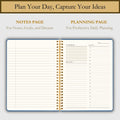 Undated Daily Planner - Time Blocking Planner & ADHD Planner. to Do List, Hourly Schedule, Daily and Monthly Agenda. Time Management &