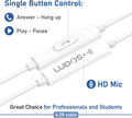 LUDOS FEROX Wired Earbuds In-Ear Headphones, 5 Year Warranty, Earphones with Microphone, Noise Isolation Corded for 3.5Mm Jack Ear Buds for