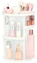 Hblife 360 Rotating Makeup Organizer Adjustable Carousel Large Capacity Revolving Perfume Organizer Skincare Organizers Cosmetic Storage Spinning