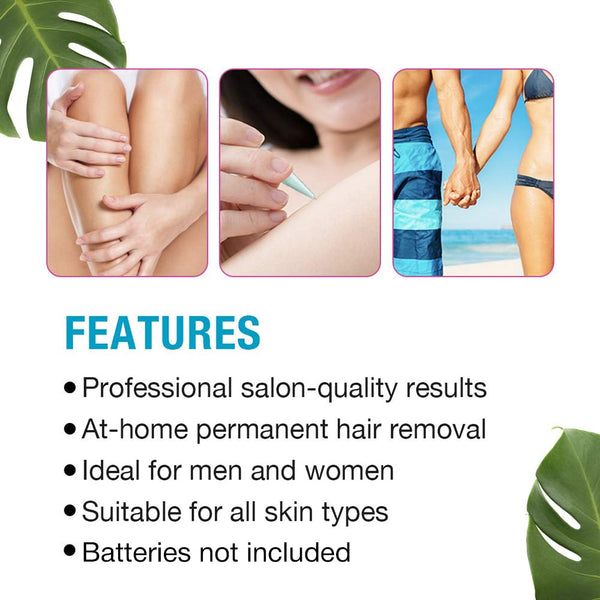 Clean + Easy Electrolysis Machine for Permanent Hair Removal - Non-Laser, Painless Electrolysis Hair Removal for Face & Body, At-Home Remover Device
