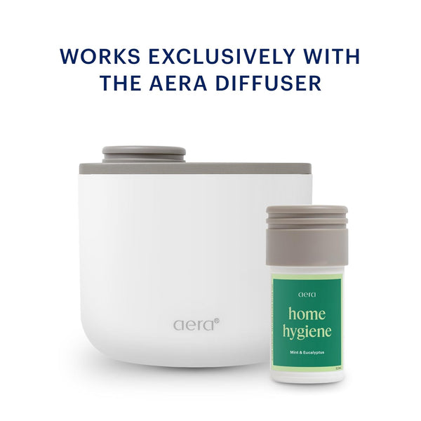Aera Mini Home Hygiene Mint and Eucalyptus - Essential Oil for Home - Relaxing Fragrance - Notes of Orange Peel, Spearmint and Eucalyptus - Scent