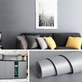 Livelynine Light Grey Wallpaper Peel and Stick Modern Grey Contact Paper for Cabinets Counters Countertops Vinyl Wall Paper Roll for Bedroom