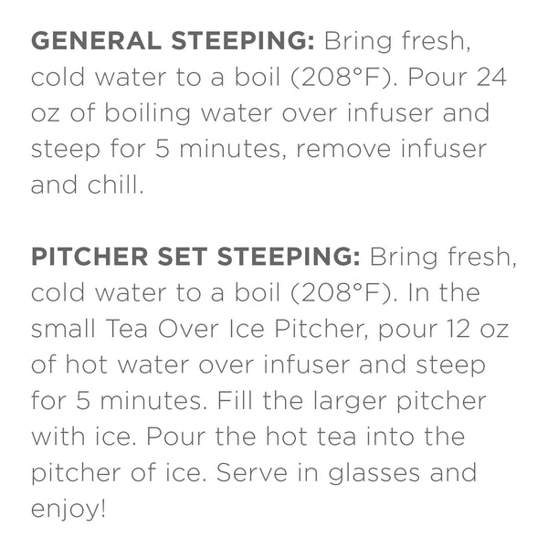 Tea Forte Tea over Ice Sampler Premium Organic Caffeine-Free and Caffeinated Assorted Iced Tea Blends, 5 Count Individually Wrapped Handcrafted