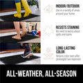 GORILLA GRIP 100% Waterproof All-Season Weathermax Doormat, Durable Natural Rubber, Stain and Fade Resistant, Low Profile, Indoor Outdoor Door