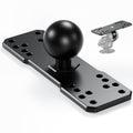 BRCOVAN 1.5'' Ball Fish Finder Mount, Aluminum Alloy Universal Marine Electronic Plate for RAM Mounts C Size 1.5 Inch Ball Double Socket Arm, Fit