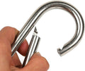 Large Carabiner Clip,5-1/2 Inch Heavy Duty Stainless Steel Spring Snap Hook for Outdoor Living,Gym,Boating,Hammock