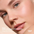 Kaely Powder Eyeshadow Quad, Vanilla Nude Beige Matte Shimmer Eyeshadow Palette Makeup, Neutral Eye Shadow Palette for Older Women Pigmented