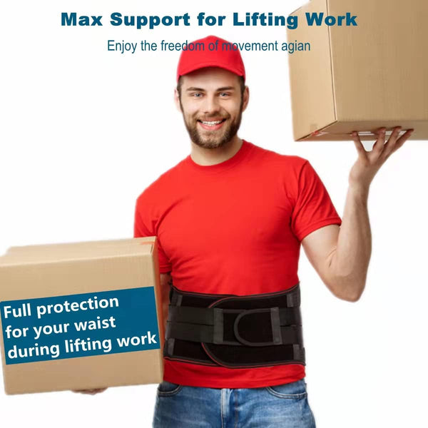 Lower Back Brace for Men Women Back Pain Relief Back Support Belt- Posture Corrector Breathable Adjustable Belt for Lifting, Scoliosis, Herniated
