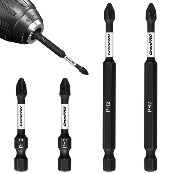 Screwdriving Power Bits T25-2In*5Pcs Torx Head Bit Set,High Impact Tough Magnetic #25 1/4 Inch Hex Shank S2 Alloy Steel Star Bits Set,2" Long