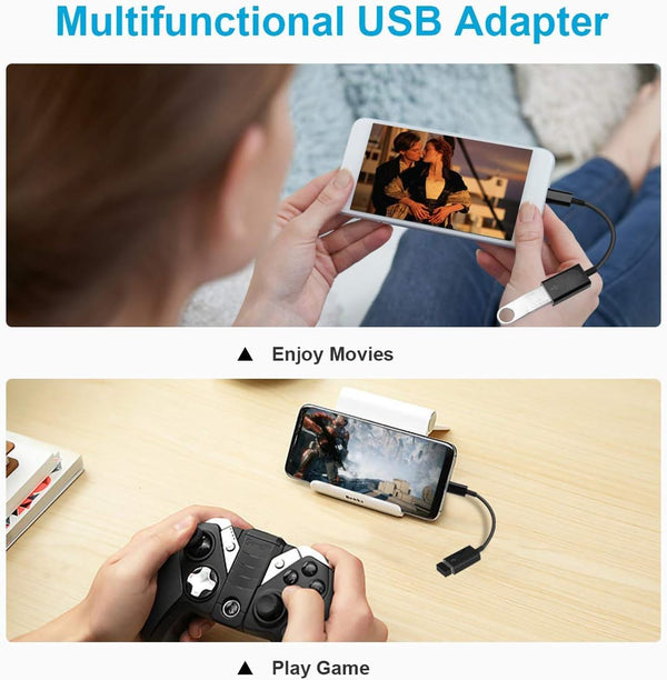 USB C to USB Adapter [2 Pack],Type-C OTG Cable Type C Male to USB a Female Usb to Usbc-C Adapter Compatible with Macbook Pro/Air Ipad Pro 2022