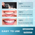 Teeth Whitening Strip - Whitening Strips for Sensitive People, Fast Remove Smoking, Coffee, Wine Stains, Teeth Brightening Kit Pack of 28 Non-Slip