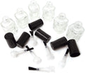 Honbay 6PCS 5Ml Empty Nail Polish Glass Bottles with Brush Cap