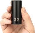 TEKTON 3/8 Inch Drive X 20 Mm Deep 6-Point Impact Socket | SID13120