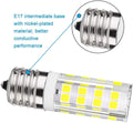 KINDEEP E17 LED Bulb Dimmable, 4W, Daylight White 6000K, Microwave Oven Light Bulbs Equivalent 40W, Ceramic Construction, Versatile Compatibility