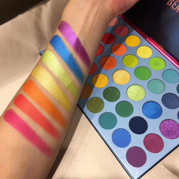 39 Color Rainbow Eyeshadow Palette - Professional Makeup Matte Metallic Shimmer Eye Shadow Palettes - Ultra Pigmented Powder Bright Vibrant Colors