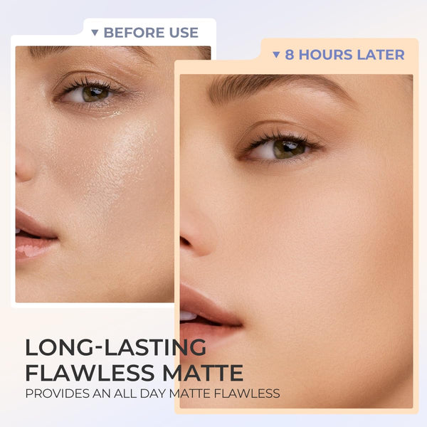 SACE LADY Face Powder Waterproof Sets Makeup, Controls Shine, Smooth Fine Lines for Flawless Lightweight Finish, Long Lasting Matte Compact
