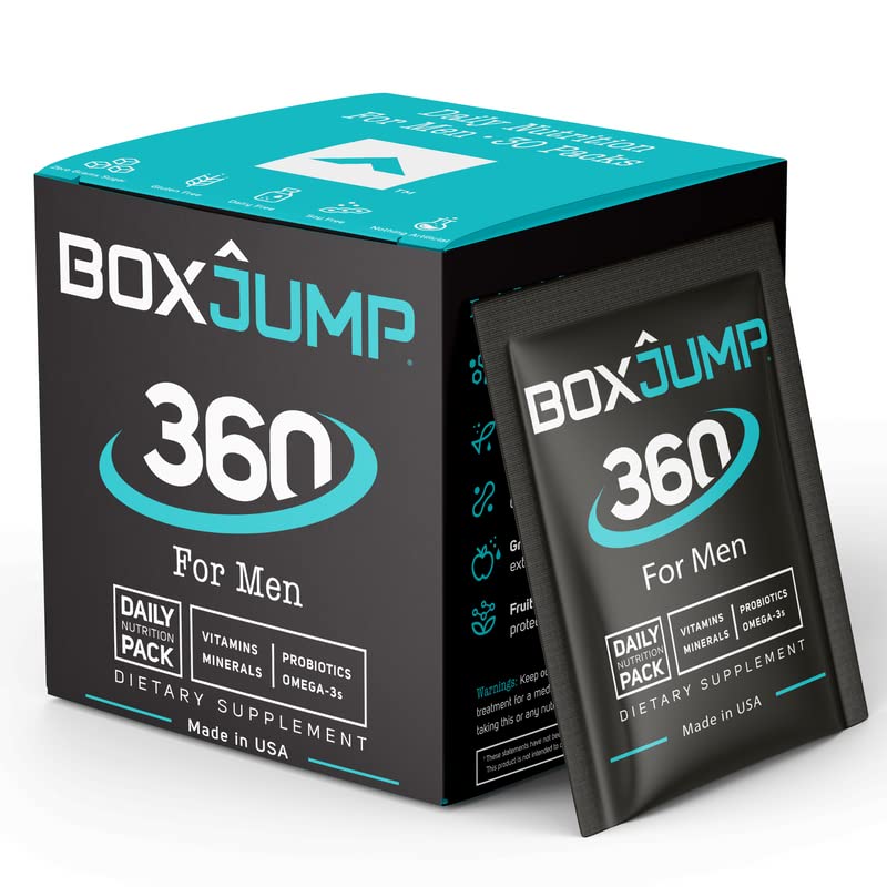 Boxjump WomenâS Daily Multivitamin Packs with Essential Vitamins and Minerals â Includes Vitamins D, C, E, A, B12 for Energy, Endurance, Immune