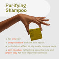 B.O.B BARS over BOTTLES Oil Control Bundle, Purifying Shampoo Bar & Moisturizing Conditioner, Hair Care, Ideal Ph Balance, Natural, Vegan,