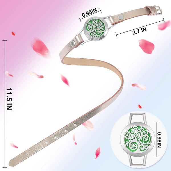 SOMORA Aromatherapy Essential Oil Diffuser Bracelet Set, Birthday Gifts for Women, Unique Gift Ideas for Mom, Best Friend, Sister, Wife,