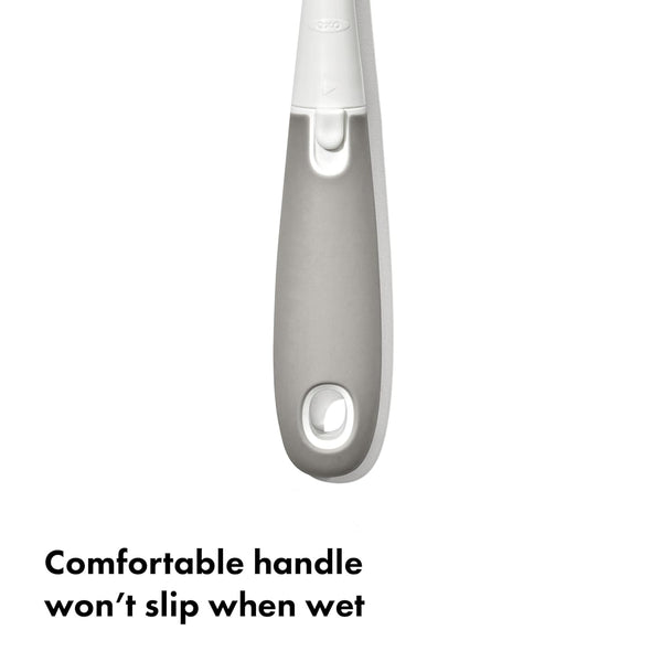 OXO Tot Bottle Brush with Nipple Cleaner and Stand - Gray