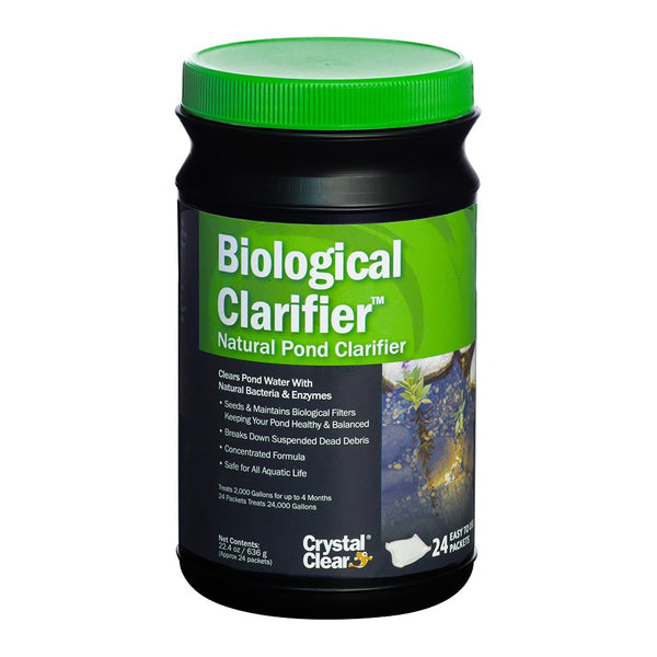 Crystalclear Bioclarifier - Natural Pond Clarifier - 24 Packets Treats up to 24,000 Gallons