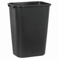 Rubbermaid Commercial Products Deskside Wastebasket/Trash Can, 10.25-Gallon/41-Quart, Black, Plastic, Garbage Can for Home/Office, Fits under