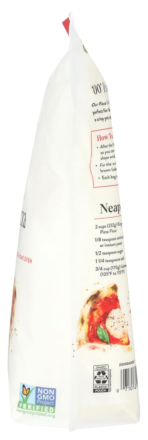 King Arthur 00 Pizza Flour: Premium Non-Gmo American Wheat for Perfect Neapolitan-Style Crust - Finely Milled for Authentic Italian Pizza at Home
