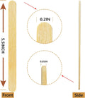 500Pcs Wooden Coffee Stir Sticks,Disposable Coffee Stirrers,5.5 Inches Biodegradable Compostable Eco-Friendly Wooden Stir Sticks,Round-End