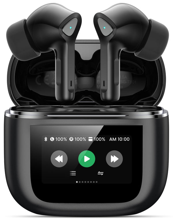 Wireless Earbuds Bluetooth 5.3 Headphones 50H Playtime Deep Bass Stereo Ear Buds with Mic IPX7 Waterproof Comfort Lightweight in Ear Earphones for