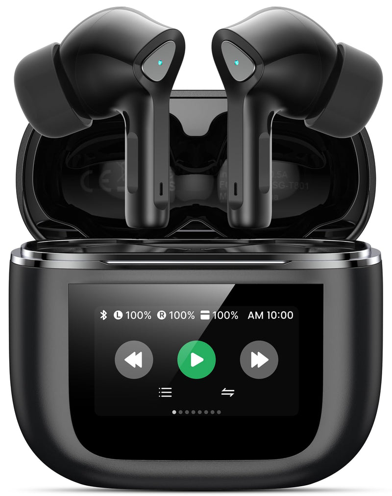 Wireless Earbuds Bluetooth 5.3 Headphones 50H Playtime Deep Bass Stereo Ear Buds with Mic IPX7 Waterproof Comfort Lightweight in Ear Earphones for