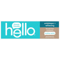Hello Antiplaque and Whitening Fluoride Free Toothpaste, Whitening Toothpaste with Coconut Oil and Tea Tree Oil, Helps Whiten Teeth, Natural