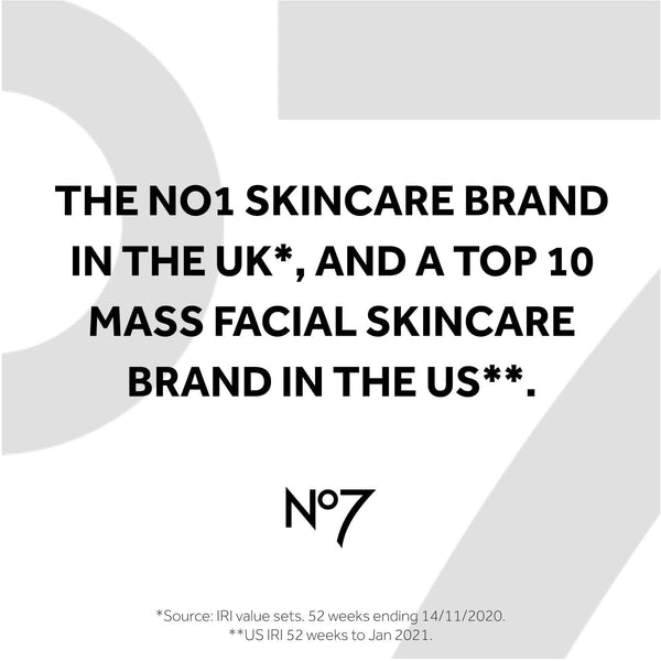 No7 Restore & Renew Dual Action Cleansing Lotion - Facial Cleanser & Exfoliant with Alpha Hydroxy Acid - Cleansing Lotion Makeup Remover for