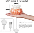Essential Oil Diffusers Aromatherapy Diffuser: Vyaime Salt Lamp Diffuser for Home Bedroom Office, Pink Crystal Himalayan Cute Lotus Auto Shut-Off