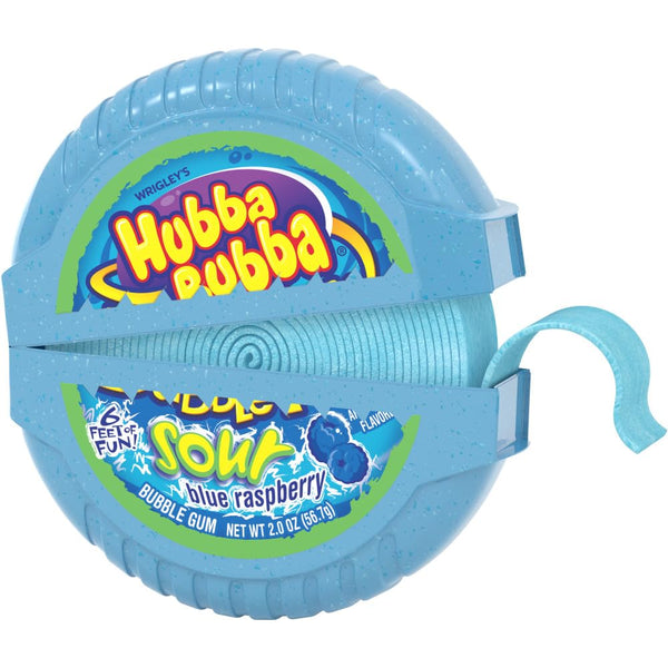 HUBBA BUBBA Gum Tape - Original Blue Raspberry Bulk Pack, Pack of 6 (2 Count), Candy Bulk