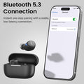TOZO A1 Wireless Earbuds Bluetooth 5.3 Light Weight in Ear IPX5 Waterproof Headphones 2 Mic for AI Calls, Immersive Premium Sound Bass Headset