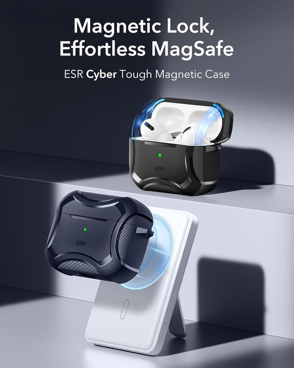 ESR for Airpods 4 Case (Halolock), Compatible with Airpods 4Th Generation Case (2024), Compatible with Magsafe, Powerful Drop Protection, Magnetic