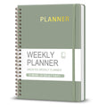 Undated Weekly Planner, Weekly to Do List Notebook with Goal, Organizer & Habit Tracker, A5 Daily Planner with Spiral Binding, Ideal for Office