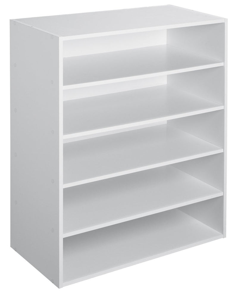 Closetmaid 1565 Stackable 5-Shelf Organizer, White