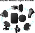 Pau1Hami1Ton Adhesive Thin Metal Plates(Compatible with Magnetic Mounts),4 Piece Metal Plates for Phone Case for Car.(2 Rectangle and 2 Round) S-07N