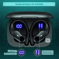 T59 Bluetooth Headphones Wireless Earbuds 72Hrs Playtime Wireless Charging Case Digital Display Sports Ear Buds with Earhook Premium Deep Bass
