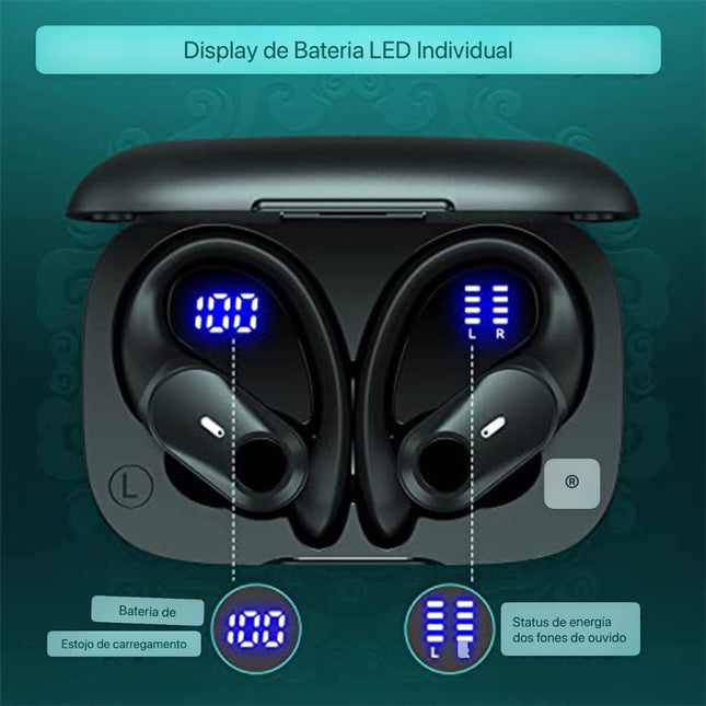 T59 Bluetooth Headphones Wireless Earbuds 72Hrs Playtime Wireless Charging Case Digital Display Sports Ear Buds with Ear